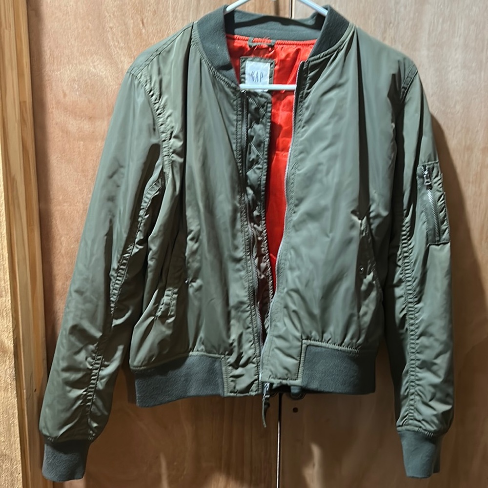 Olive Gap windproof Bomber open to all offers.